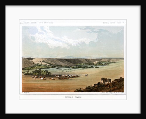 Cheyenne River, USA by John Mix Stanley