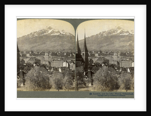 Lucerne and Mount Pilatus, Switzerland by Underwood & Underwood