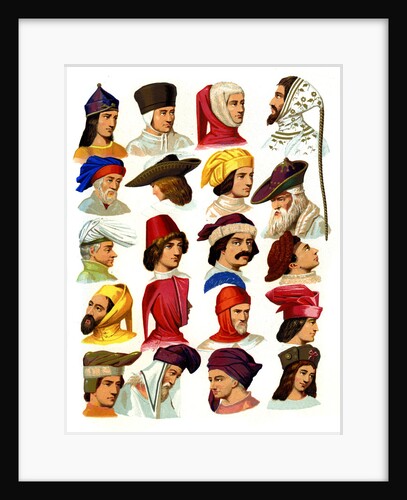 Men's hats of different classes of society by Thurwanger Freres