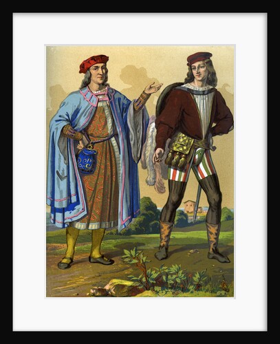 An English courtier of 1450 and an English gentleman of 1500 by Edward May