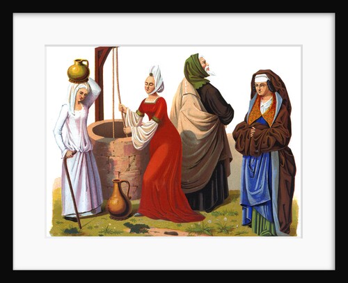 Women and a man from the 15th and 16th centuries by Thurwanger Freres