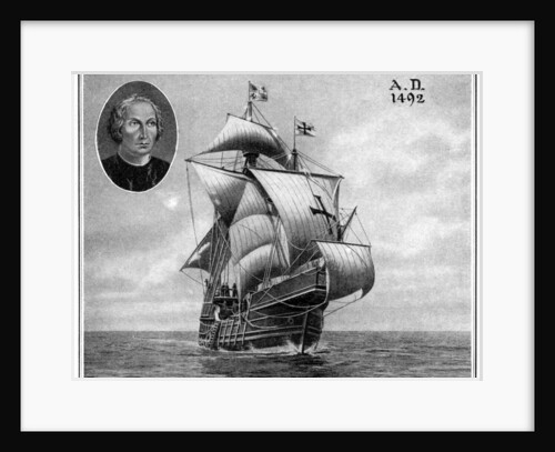A duplicate of one of Christopher Columbus' sailing ships by Anonymous