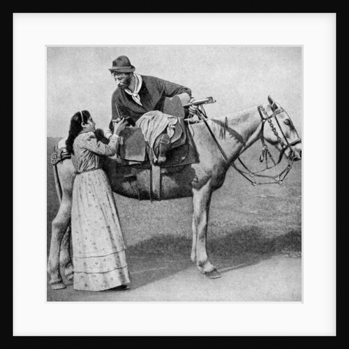 Gaucho sweethearts exchange mate cups, Argentina by Anonymous