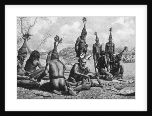 Arunta tribesmen of central Australia preparing a new corroboree by Baldwin Spencer