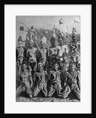 Men of the 'Never Never land', in totem attire, Australia by PJ MacMahon