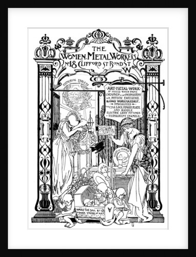 Advertisement for the Women Metal Workers company in London by Anonymous
