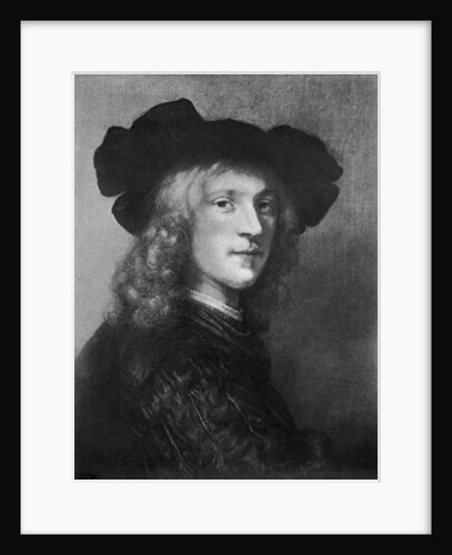 Head from the portrait of 'A Man with a Hawk' by Anonymous