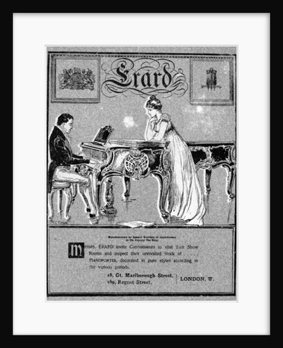 Advertisement for Erard pianos by Anonymous