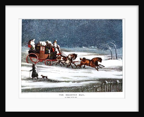 The Brighton Mail on Christmas Day by Henry Thomas Alken