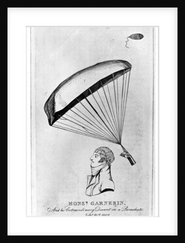 Andre Jacques Garnerin, French aeronaut and the first parachutist by Anonymous