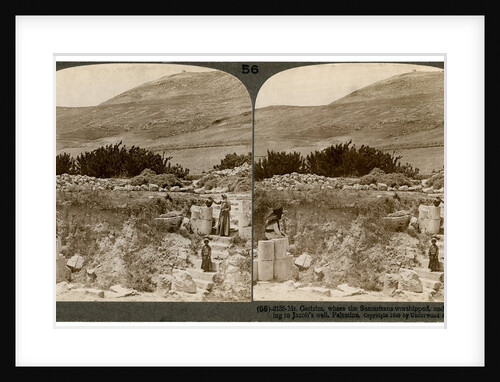 Mount Gerizim, where the Samaritans worshipped, Palestine by Underwood & Underwood