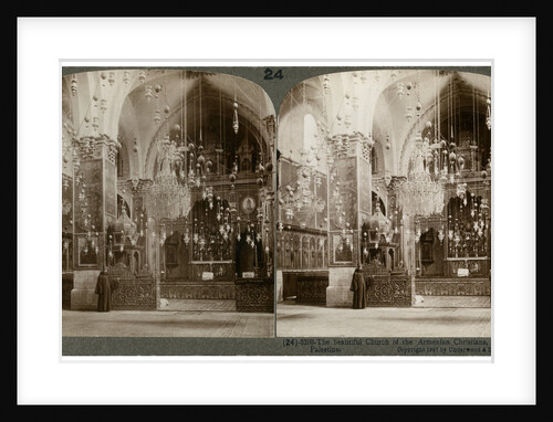 Church of the Armenian Christians, Jerusalem, Palestine by Underwood & Underwood