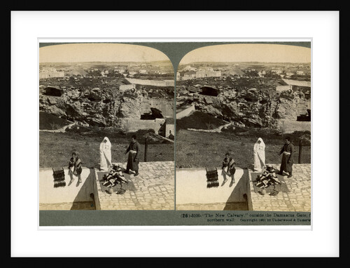Jerusalem as seen from the Damascus Gate, Palestine by Underwood & Underwood