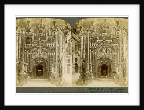 Church of the Holy Sepulchre, Jerusalem, Palestine by Underwood & Underwood
