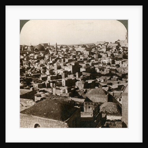 Jerusalem, as seen from the nothern wall, Palestine by Underwood & Underwood