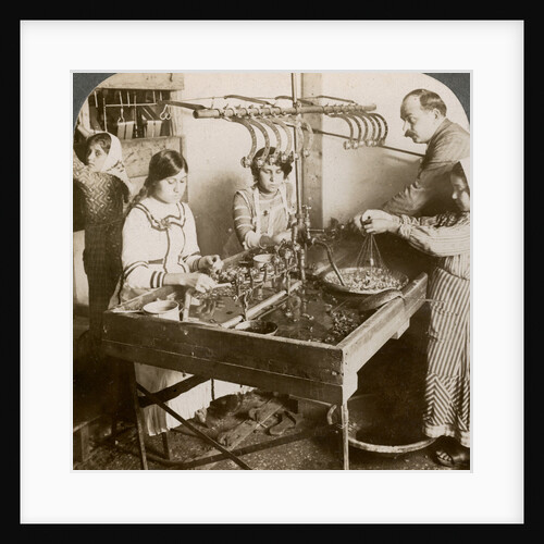 Manufacturing silk, Syria by Underwood & Underwood