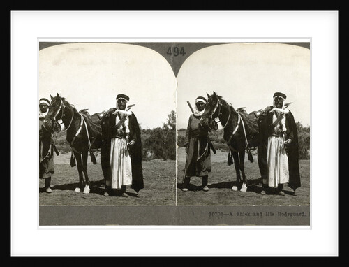 A sheikh and his bodyguard, Syria by Keystone View Company