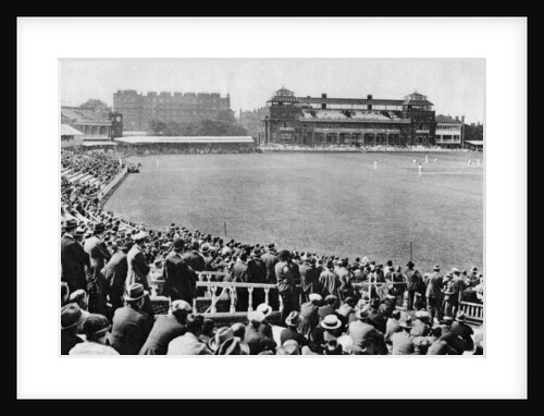 A cricket match, Lord's cricket ground, London by McLeish