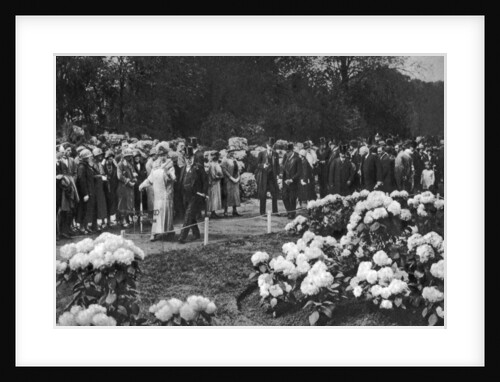 King George V and Queen Mary visit the annual spring flower show at Chelsea, London by Anonymous