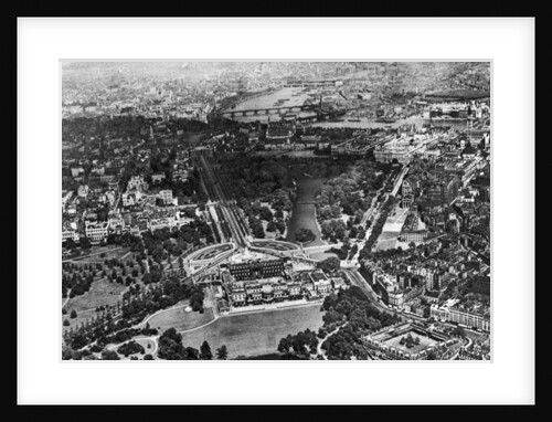 Aerial view of Buckingham Palace, London by Anonymous