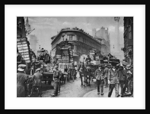 Fish porters in Billingsgate, London by Anonymous