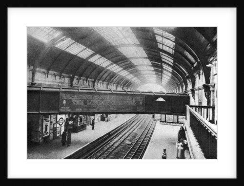 The course of the Westbourne Aqueduct over Sloane Square Station, London by Anonymous