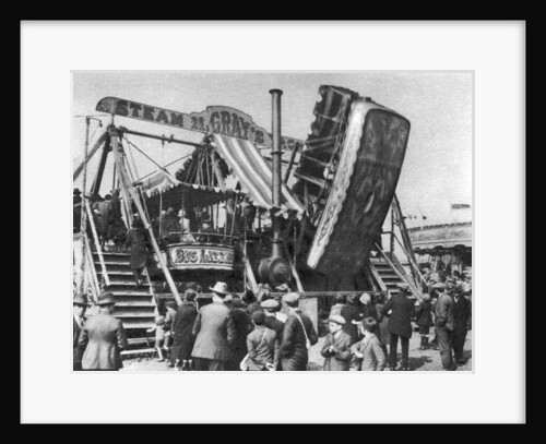 'Steam yacht', a bank holiday fairground attraction on Hamstead Heath, London by Anonymous