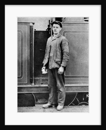A train fireman, London by Anonymous