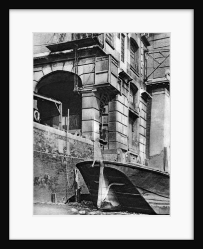 The remnants of a Thames-side city merchant mansion, near Cannon Street Station by Paterson