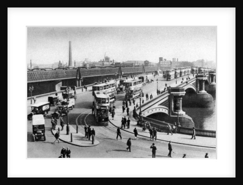 The two bridges at Blackfriars, London by Anonymous