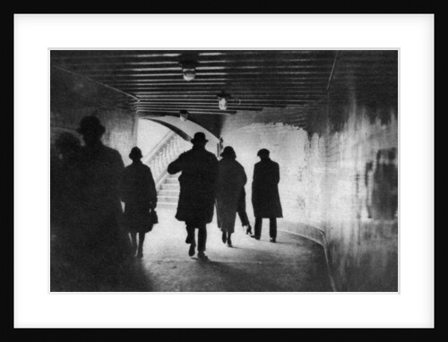 The mouth of a Thames-side subway, London by Anonymous