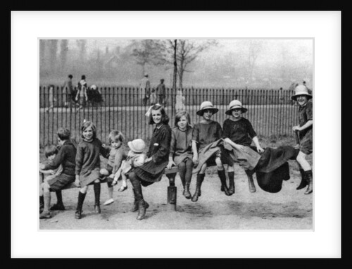 Children in a park, London by Anonymous
