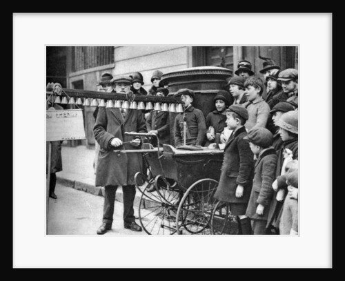 A bell busker, London by McLeish