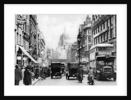 Fleet Street as seen from opposite Salisbury Court, London by Anonymous