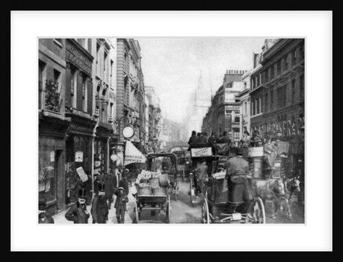 Fleet Street as seen from opposite Salisbury Court, London by Anonymous