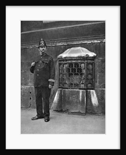 The London Stone in the wall of St Swithin's, Cannon Street, London by McLeish