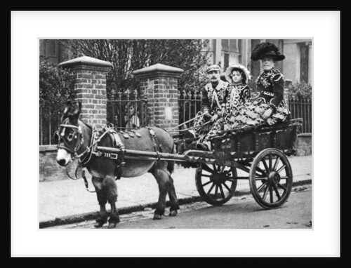 Pearly family in their donkey-drawn 'moke', London by McLeish
