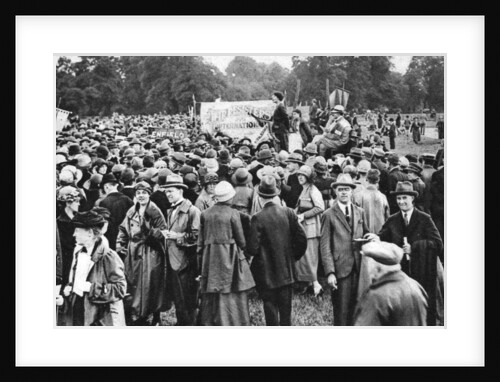An anti-war meeting, Hyde Park, London by Anonymous