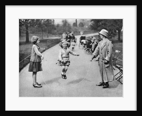 Girl skipping, Hyde Park, London by Anonymous