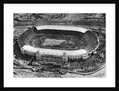 The first Cup Final at Wembley Stadium, London by Anonymous
