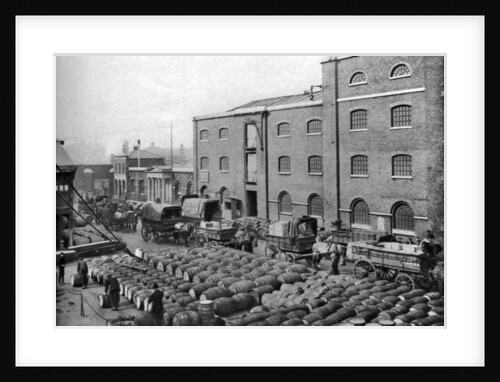 Barrels of molasses, West India Docks, London by Langfier Photo