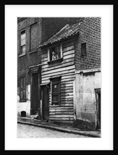 An old wooden house in St John's Hill, Shadwell, London by Whiffin