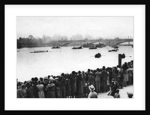 Start of the Oxford and Cambridge Boat Race, London by Anonymous