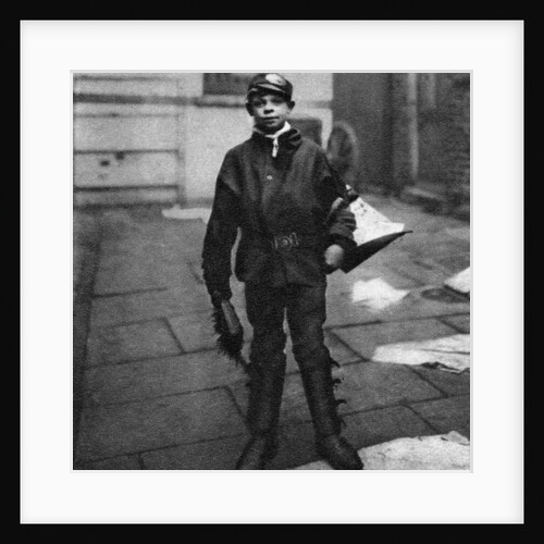 'Scavenger boy', who cleans up horse droppings in the road, London by Anonymous