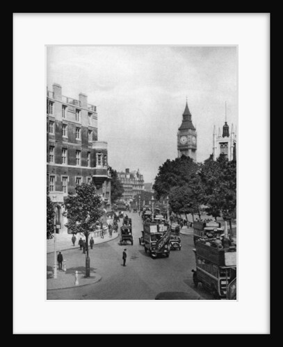 The corner of Tothill and Victoria Streets, looking towards Parliament Square, London by Ellis