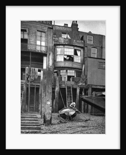 Old pub on the River Thames, London by Anonymous