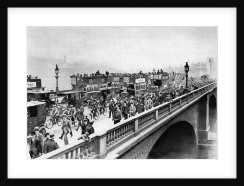 Morning 'rush hour', London Bridge, London by McLeish and Paterson