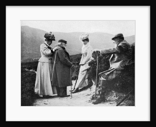 King Edward VII (1841-1910), Princess Mary, Lady Katherine Coke and Captain Welsh by Queen Alexandra