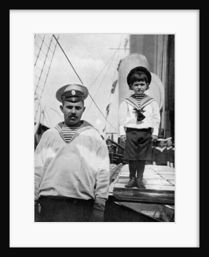 The little Caesarevitch with his sailor friend by Queen Alexandra