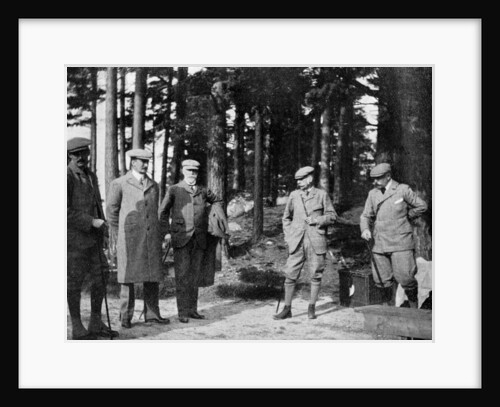 The Duke of Connaught and his shooting party by Queen Alexandra